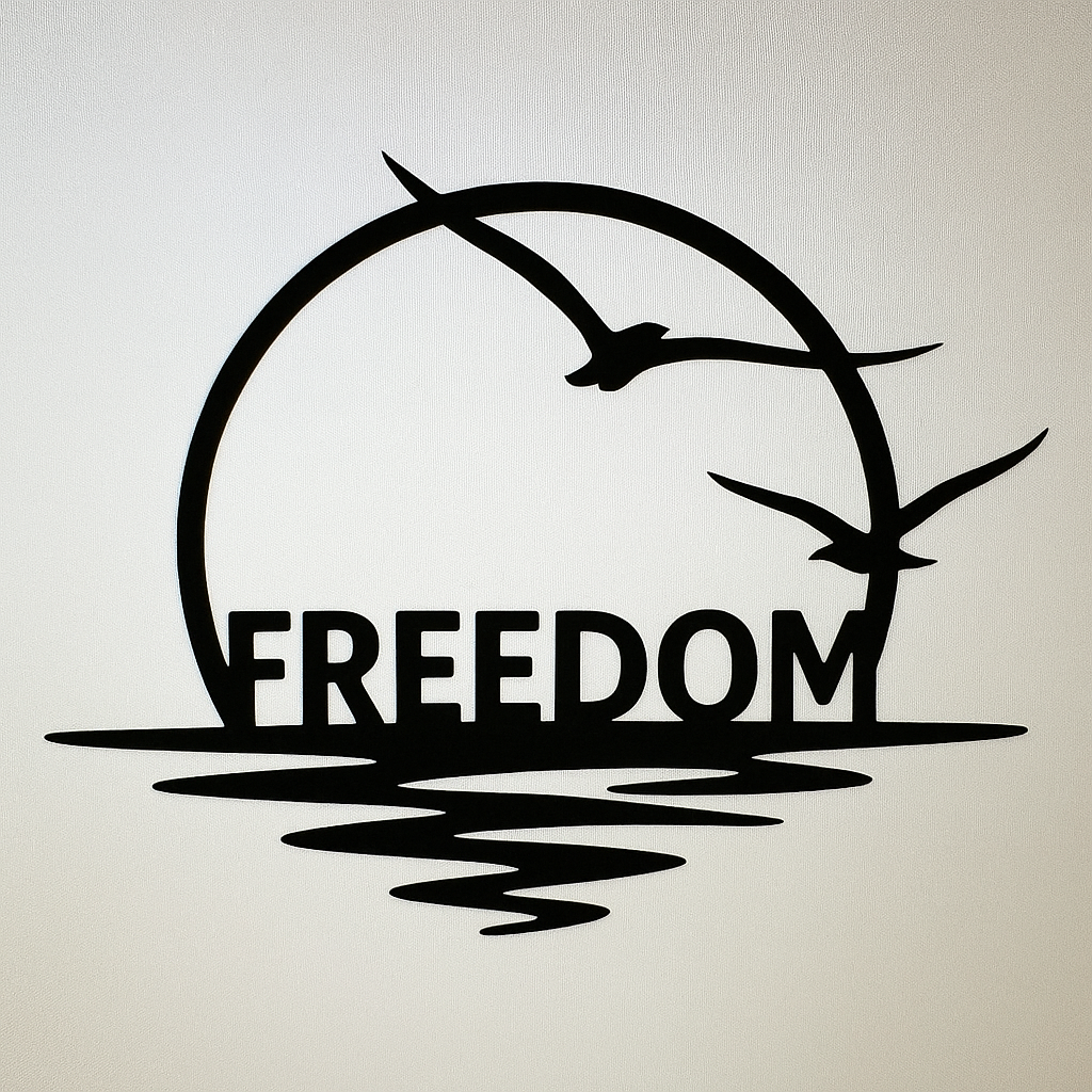 Freedom Metal Wall Art