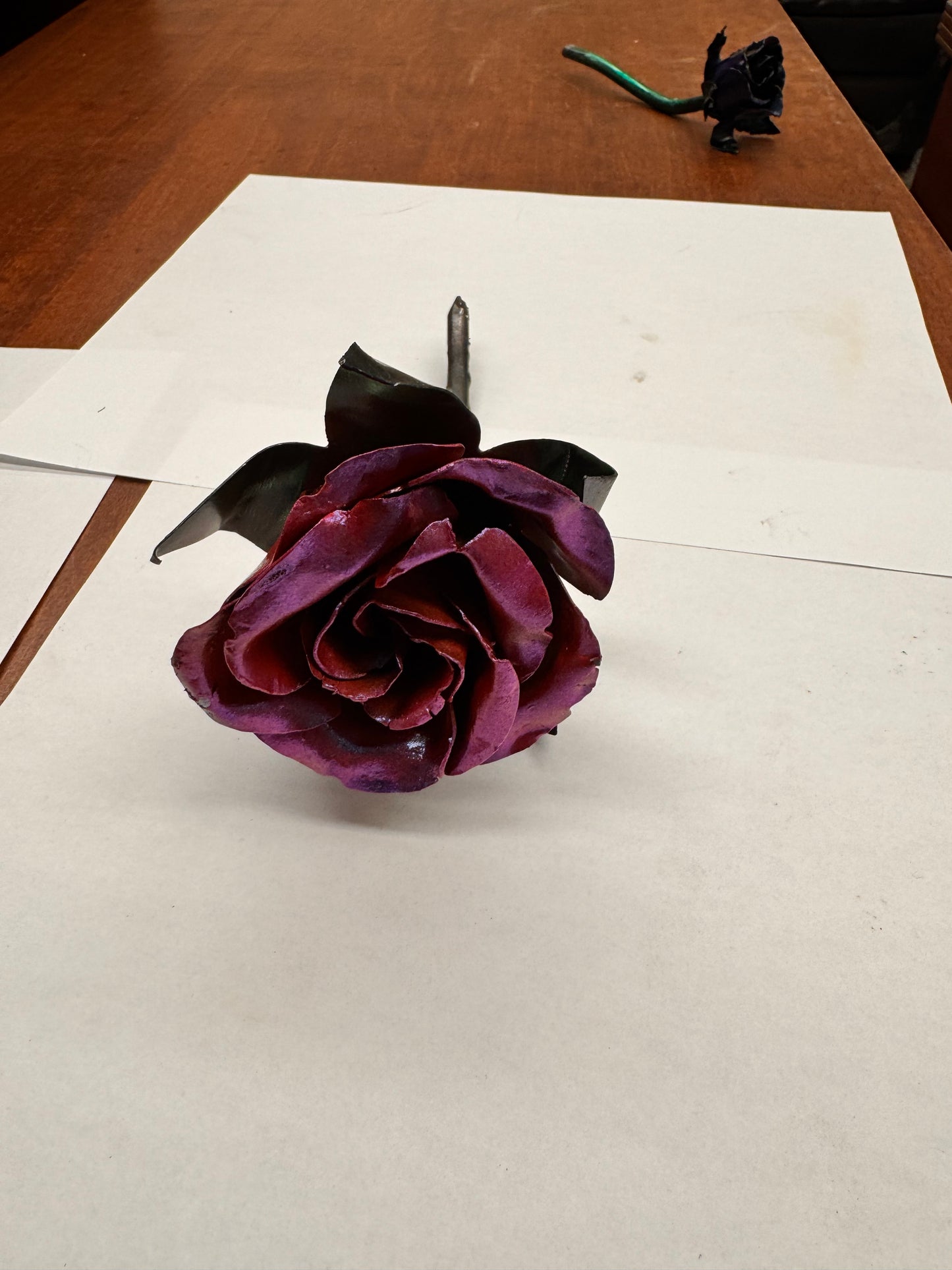 Hand Crafted Metal Roses