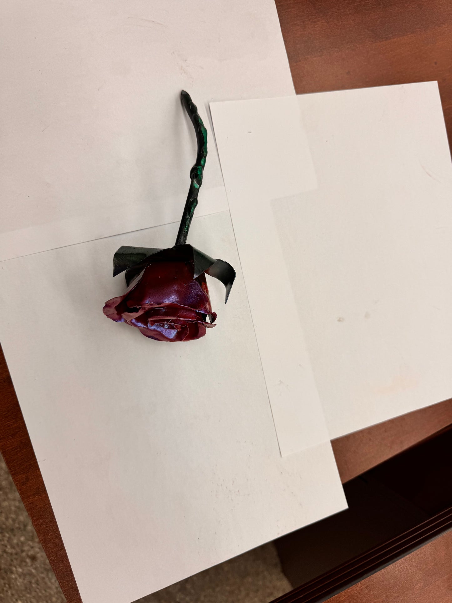 Hand Crafted Metal Roses