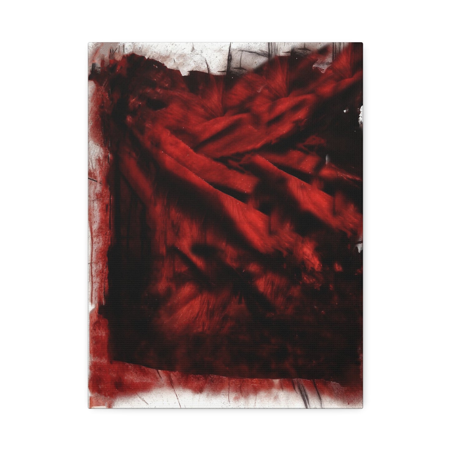 Red Flag 1 on Canvas Stretched, 1.5''