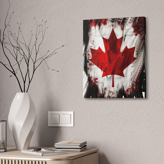 Maple Leaf on Canvas Stretched, 1.5''