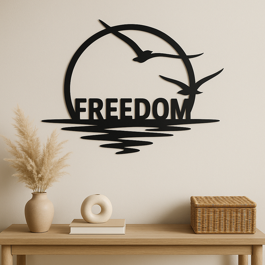 Freedom Metal Wall Art