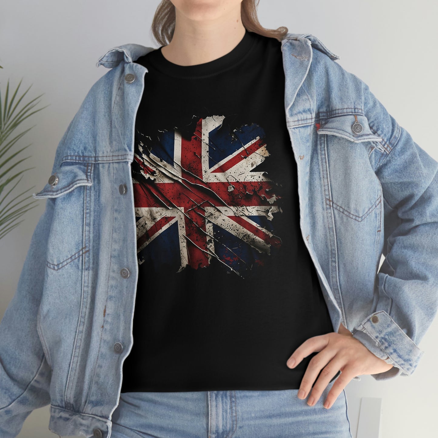 Tattered Union Jack Unisex Heavy Cotton Tee