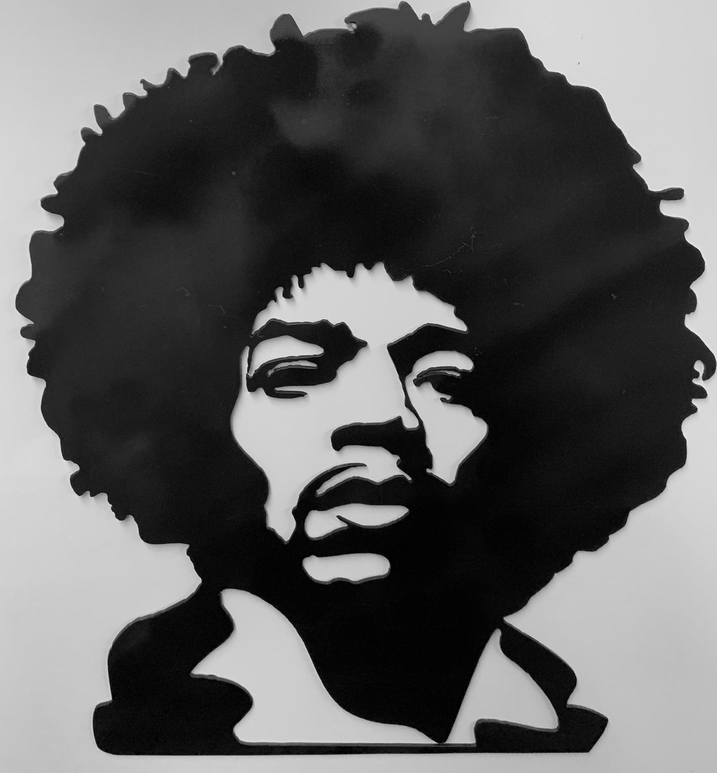 Jimi Hendrix Metal Wall Art - Guitar Iconic Picture